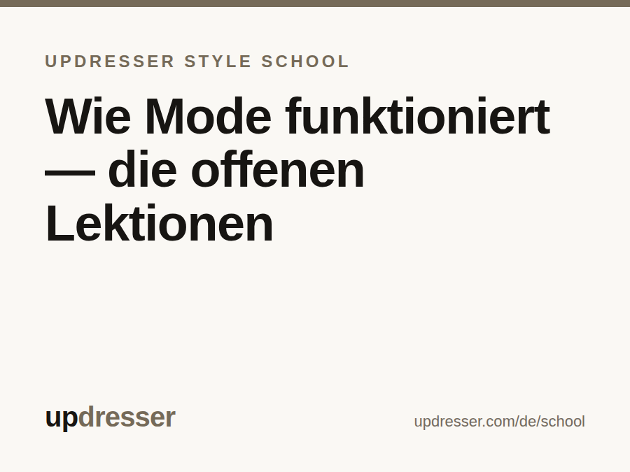 Style School — die offenen Lektionen